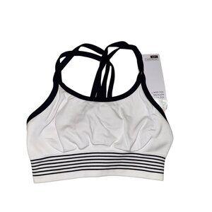 NWT LNDR Blade White Black Precision Seamless Sports Bra Women's X-Small/Small
